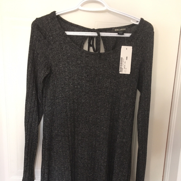NWT - Billabong - Charcoal Autumn Dress - Picture 3 of 4